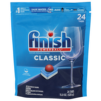 Finish Powerball Classic Dishwasher Detergent Pods - 0.625 Ounce - 24 Count