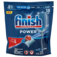 Finish Powerball Power Automatic Dishwasher Detergent - 0.406 Ounce - 18 Count