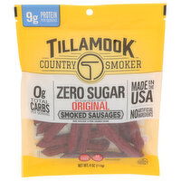 TILLAMOOK COUNTRY SMOKER Smoked Sausage Zero Sugar Original Sausages In a Bag 12 - 4 Ounce
