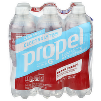 Propel Black Cherry Electrolyte Water Beverage - 16.9 Fluid Ounce - 6 Count
