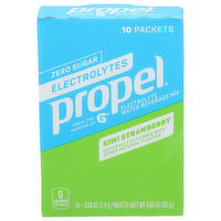 Propel Kiwi Strawberry Zero Sugar Electrolyte Water Beverage Mix - 0.084 Ounce - 10 Count