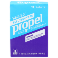 Propel Grape Electrolyte Water Beverage Mix Zero Sugar - 0.084 Ounce - 10 Count