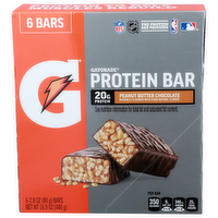 Gatorade Peanut Butter Chocolate Protein Bar - 2.817 Ounce - 6 Count