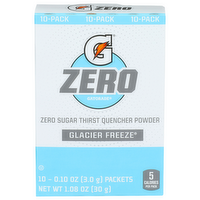 Gatorade Zero Glacier Freeze Sugar Thirst Quencher Powder - 0.108 Ounce - 10 Count