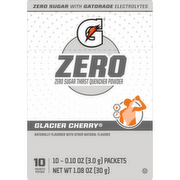 Gatorade Zero Sugar Thirst Quencher Powder Glacier Cherry - 1.08 Ounce