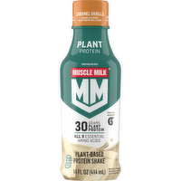 Muscle Milk Plant Based Protein Shake Caramel Vanilla - 14 Fluid Ounce