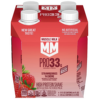 Muscle Milk Pro High Protein Shake With Ultra-Filtered Milk, Strawberries N Creme - 44 Fluid Ounce