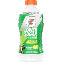 Gatorade Lower Sugar Electrolyte Beverage Lemonade - 28 Fluid Ounce