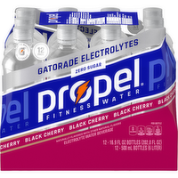 Propel Zero Sugar Electrolyte Water Beverage Black Cherry - 202.8 Fluid Ounce