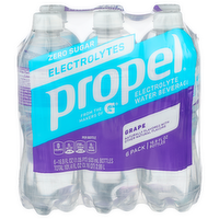 Propel Grape Electrolyte Water Beverage - 16.9 Fluid Ounce - 6 Count