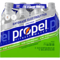 Propel Zero Sugar Electrolyte Water Beverage Kiwi Strawberry - 202.8 Fluid Ounce