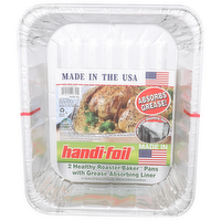 Handi-Foil Healthy Roasterbaker Pans - 2 Count