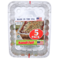 Handi-Foil Giant Lasagna Pans - 5 Count