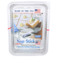 BAKER's Magic Non-Stick Cake Pans & Lids - 2 Count