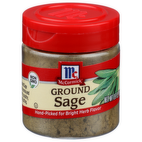 Mccormick Hand-Picked For Bright Herb Flavor Ground Sage - 0.6 Ounce