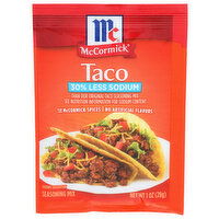Mccormick Taco Seasoning Mix 30% Less Sodium - 1 Ounce