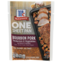 Mccormick One Sheet Pan Bourbon Pork Tenderloin & Vegetables Seasoning Mix - 1 Ounce