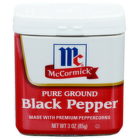 Mccormick Pure Ground Black Pepper - 3 Ounce