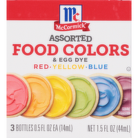 McCormick Assorted Food Colors & Egg Dye - 0.1 Pound