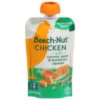 Beech-Nut Chicken Carrots Peas & Butternut Squash Puree, Pouch - 3.5 Ounce - 1 Count