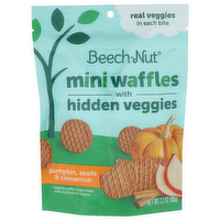 Beech-Nut Pumpkin, Apple & Cinnamon Mini Waffles With Hidden Veggies - 3.2 Ounce