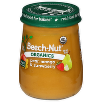 Beech-Nut Organics Stage 2 Organic Baby Food, Pear Mango & Strawberry, Jar - 4 Ounce