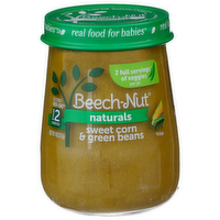 Beech-Nut Naturals Sweet Corn & Green Beans - 4 Ounce