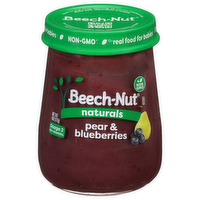 Beech-Nut Naturals Stage 2 Pear & Blueberries Baby Food - 4 Ounce