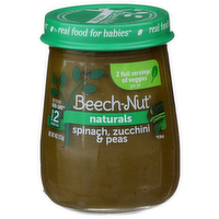 Beech-Nut Naturals Spinach, Zucchini & Peas - 4 Ounce