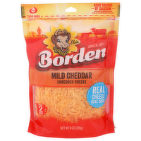 Borden Shredded Cheese Mild Cheddar - 8 Ounce