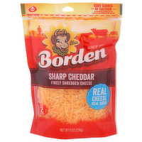 Elsie Borden Sharp Cheddar Finely Shredded Cheese - 8 Ounce