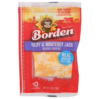 Borden Colby & Monterey Jack Sliced Cheese - 0.6 Ounce - 10 Count