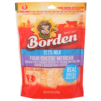 Borden Four Cheese Mexican - 8 Ounce