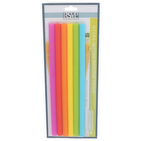 Rsvp International Silicone Smoothie Straws - 6 Count