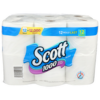 Scott Brand Bathroom Tissue - 12 Count