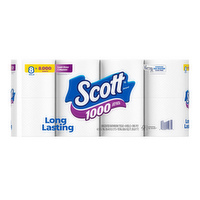 Scott Long Lasting Toilet Paper - 104.8 Square Foot - 8 Count