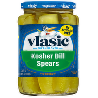 Vlasic Kosher Dill Pickle Spears, Keto Friendly - 24 Fluid Ounce