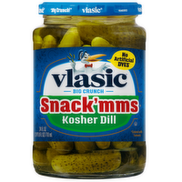 Vlasic Snack'mms Kosher Pickles Dill Minis, Keto Friendly - 24 Fluid Ounce