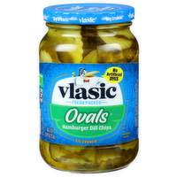 Vlasic Ovals Hamburger Dill Chips - 16 Fluid Ounce