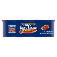 Armour Star Vienna Sausage, Hot & Spicy Flavored, Canned - 27.6 Ounce