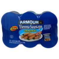 Armour Made With Chicken-Beef And Pork Added In Chicken Broth Original Vienna Sausage - 4.6 Ounce - 6 Count