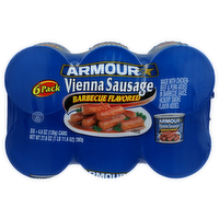 Armour Barbecue Flavored Vienna Sausage - 4.6 Ounce - 6 Count