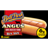 Ball Park Bun Length Angus Beef Hot Dogs - 1.75 Ounce - 8 Count