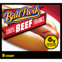 Ball Park Beef Hot Dogs - 1.875 Ounce - 8 Count