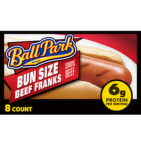 Ball Park Bun Length Hot Dogs, Beef - 1.875 Ounce - 8 Count