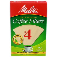 Melitta Super Premium Coffee Filters - 40 Count
