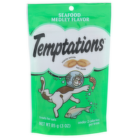 Temptations Seafood Medley Flavor Treats For Cats - 3 Ounce