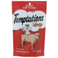 Temptations Hearty Beef Flavor Treats For Cats - 3 Ounce
