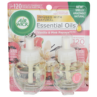 Air Wick Vanilla & Pink Payaya Essential Oils - 2 Count