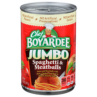 Chef Boyardee Jumbo Spaghetti & Meatballs - 14.5 Ounce